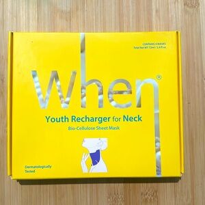 When Youth Bio-Cellulose Neck Mask - Contouring Shape Youth Recharger (4 pcs)